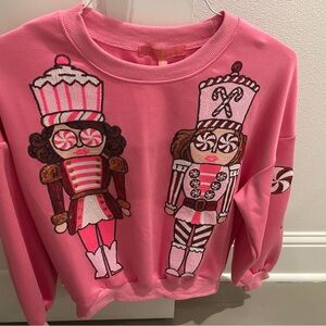 Simply Southern Vibrant Pink Christmas Sweatshirt. Never worn.